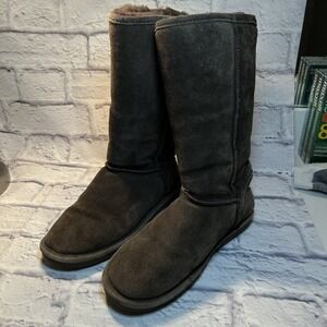Bearpaw Elle Short Womens Size 9 Dark Brown Classic Outdoor Pull On Winter Boots